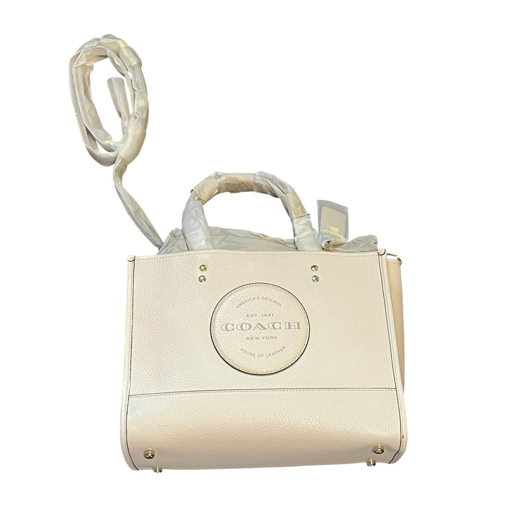 NWT COACH Dempsey Tote Bag CO2004 Chalk White $378 MSRP 11x8"